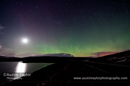 Aurora borealis (northern lights) at Sandwater, Shetland