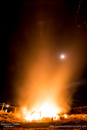 The galley fire and the Moon