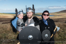 L- R Alfie, Ralph (Lyle's brother) and Gem Tulloch - Bressay Up Helly-Aa 28 February 2014