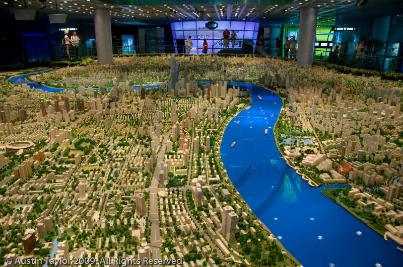 Model of Shanghai at the Urban Planning Exhibition, Shanghai