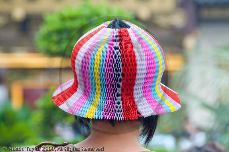 Woman in hat at Yu Bazaar, Shanghai