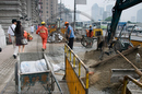 Construction works at Zhongshan No 1 Lu (Bund), Shanghai