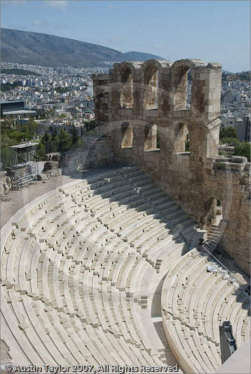 Herodes Atticus Theatre, Acropolis, Athens, Greece 21 September 2007