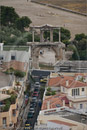 Hadrian's Arch from Acropolis, Athens, Greece 21 September 2007
