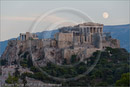 Moonrise over the Acropolis from the National Observatory, Athens, Greece 25 September 2007