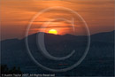 Sunset from the National Observatory, Athens, Greece 25 September 2007