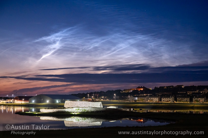 Noctilucent Clouds over Clickimin Broch