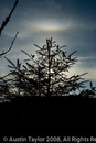 Sun halo with Tangent Arc and Sun Dogs at Lerwick, Shetland