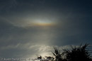 Sun halo with Tangent Arc and Sun Dogs at Lerwick, Shetland