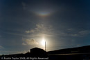 Sun halo with Tangent Arc and Sun Dogs at Lerwick, Shetland