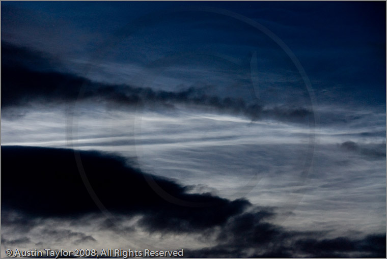Noctilucent Clouds viewed from Lerwick, Shetland