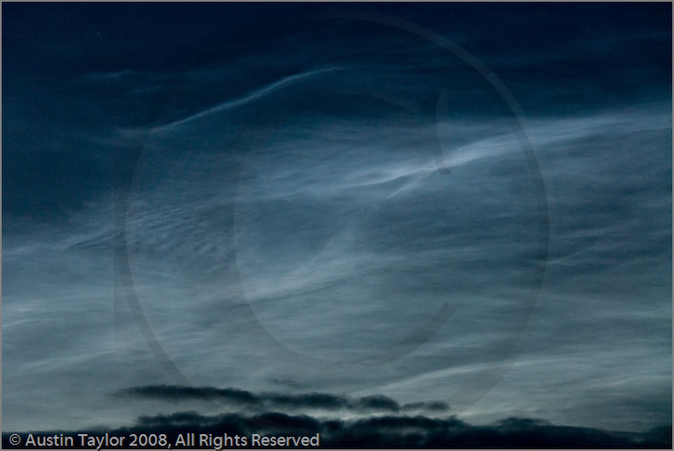 Noctilucent Clouds viewed from Lerwick, Shetland