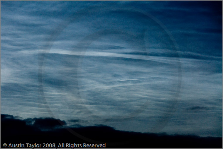 Noctilucent Clouds viewed from Lerwick, Shetland