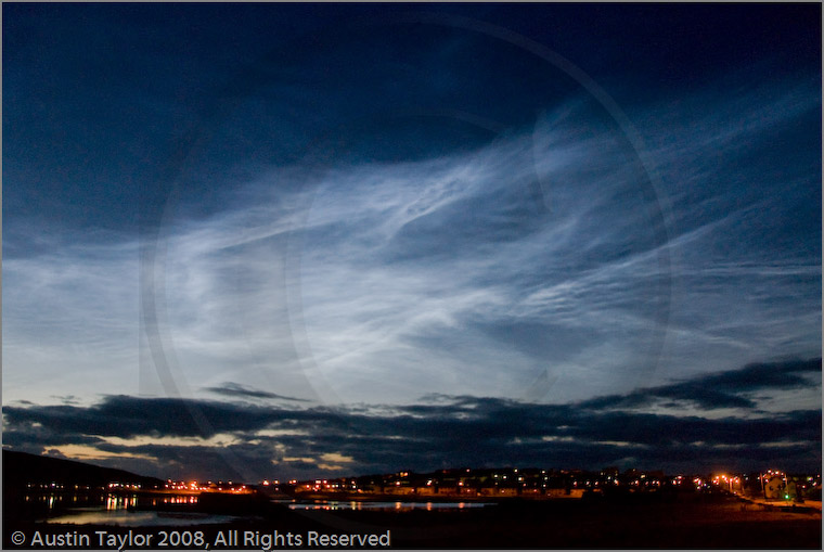 Noctilucent Clouds viewed from Lerwick, Shetland
