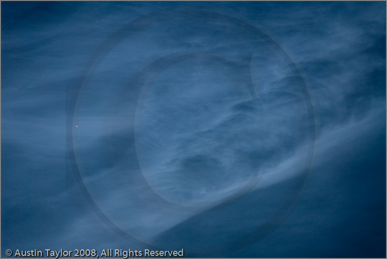 Noctilucent Clouds viewed from Lerwick, Shetland