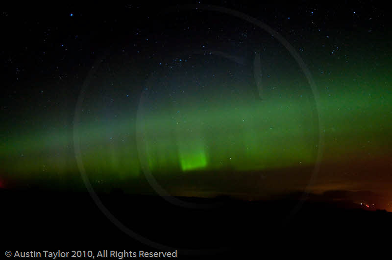 Aurora Borealis from Burradale, Tingwall, Shetland 12 April 2010