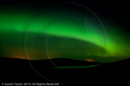 Aurora Borealis over Dales Voe from above Frakkafield, Shetland 12 April 2010