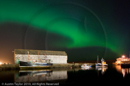 Aurora Borealis over Hays Dock, Lerwick, Shetland 12 April 2010