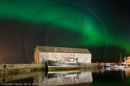 Aurora Borealis over Hays Dock, Lerwick, Shetland 12 April 2010