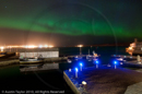 Aurora Borealis over Hays Dock, Lerwick, Shetland 12 April 2010
