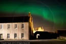 Aurora Borealis over Fort Charlotte, Lerwick, Shetland 12 April 2010