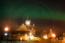 Aurora Borealis over Town Hall, Lerwick, Shetland 12 April 2010