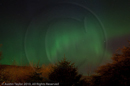 Aurora Borealis over Staney Hill, Lerwick, Shetland 12 April 2010