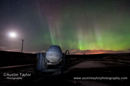 Aurora borealis (northern lights) at Catfirth, Shetland