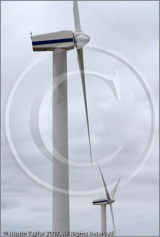 Aerogenerators - Wind Farm at Burradale, Tingwall, Shetland, by Austin Taylor
