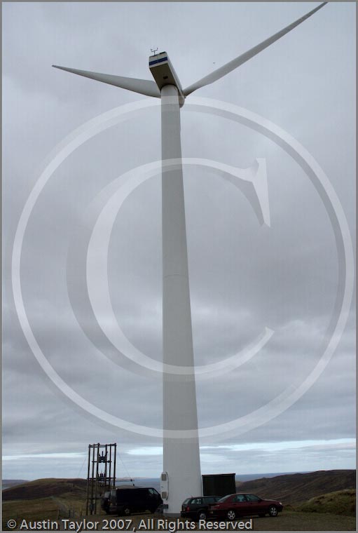 Aerogenerators - Wind Farm at Burradale, Tingwall, Shetland, by Austin Taylor