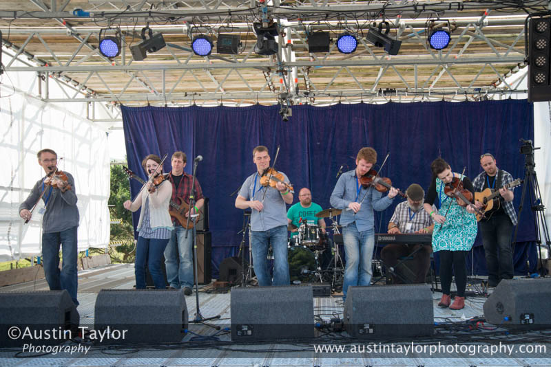 Fullsceilidh Spelemannslag at the Glusstonberry Festival 2013