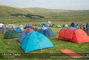 The main campsite at the Glusstonberry Festival 2013