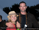 Charlie Hamilton James and Phillipa Forrester at the Glusstonberry Festival 2013