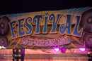 Festival sign at the Glusstonberry Festival 2013