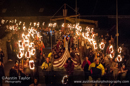 Scalloway Fire Festival 2014 - Guizer Jarl Kenny Grant as Guttorm (The Gruesome) Hart with his squad of Vikings and galley "Eiluj"