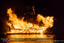 Scalloway Fire Festival 2014 - Guizer Jarl Kenny Grant as Guttorm (The Gruesome) Hart with his squad of Vikings and galley "Eiluj"