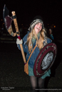 Scalloway Fire Festival 2014 - Guizer Jarl Kenny Grant as Guttorm (The Gruesome) Hart with his squad of Vikings and galley "Eiluj"