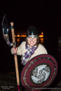 Scalloway Fire Festival 2014 - Guizer Jarl Kenny Grant as Guttorm (The Gruesome) Hart with his squad of Vikings and galley "Eiluj"