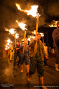 Torchlight procession through Nesting