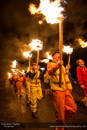Torchlight procession through Nesting