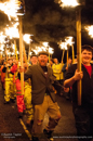 Torchlight procession through Nesting