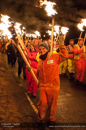 Torchlight procession through Nesting