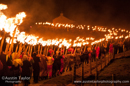 Torchlight procession through Nesting
