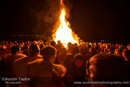 The crowd watch the Galley Happy Go Lucky burn