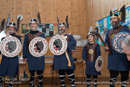 The Jarl Squad visit Baltasound School for Uyeasound Up Helly-Aa 2014