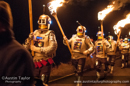 The torchlight procession at Uyeasound Up Helly-Aa 2014
