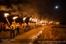 The torchlight procession at Uyeasound Up Helly-Aa 2014