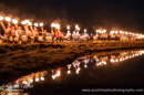 The torchlight procession at Uyeasound Up Helly-Aa 2014