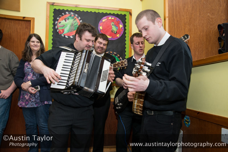 Jarl Squad musicians - North Roe School - Northmavine Up Helly-Aa 2014