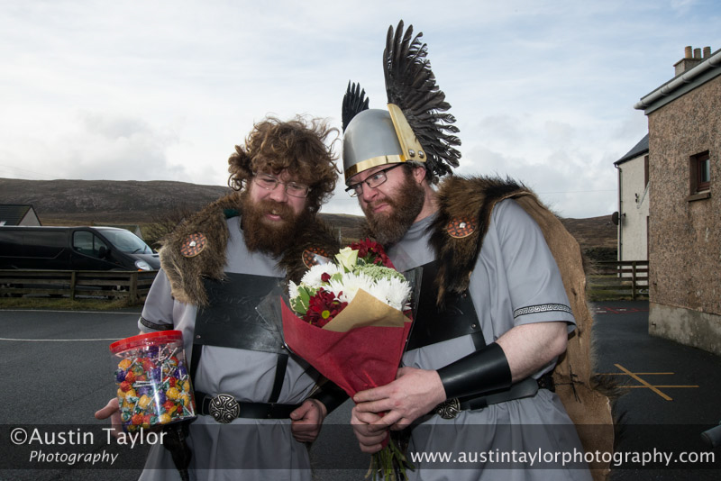George Magnus Nicolson and Wilbert Thompson - North Roe School - Northmavine Up Helly-Aa 2014